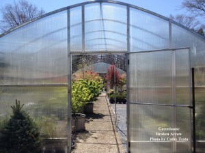 One of the greenhouses on the Broken Arrow Site