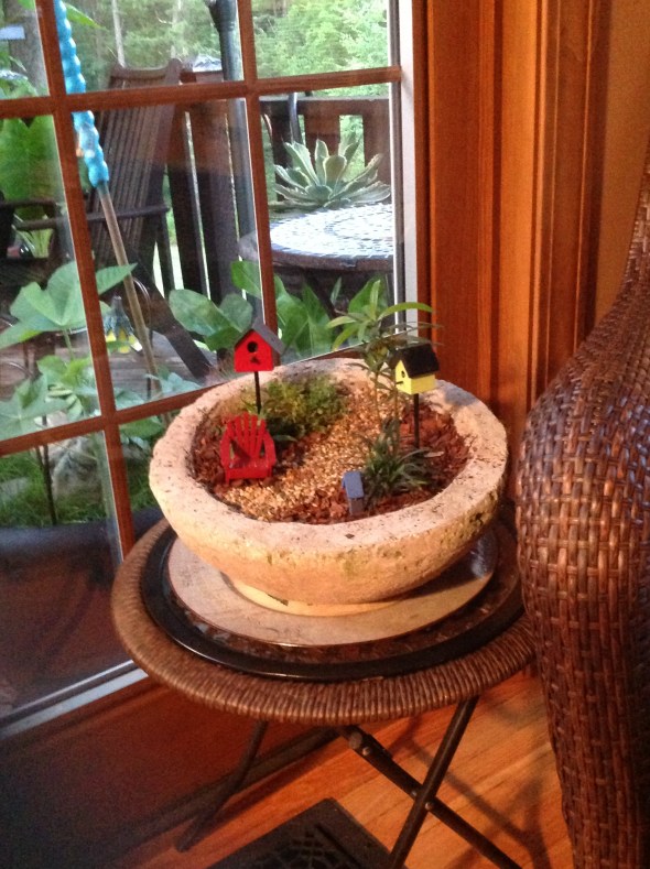 My Birdhouse Themed Mini Garden
