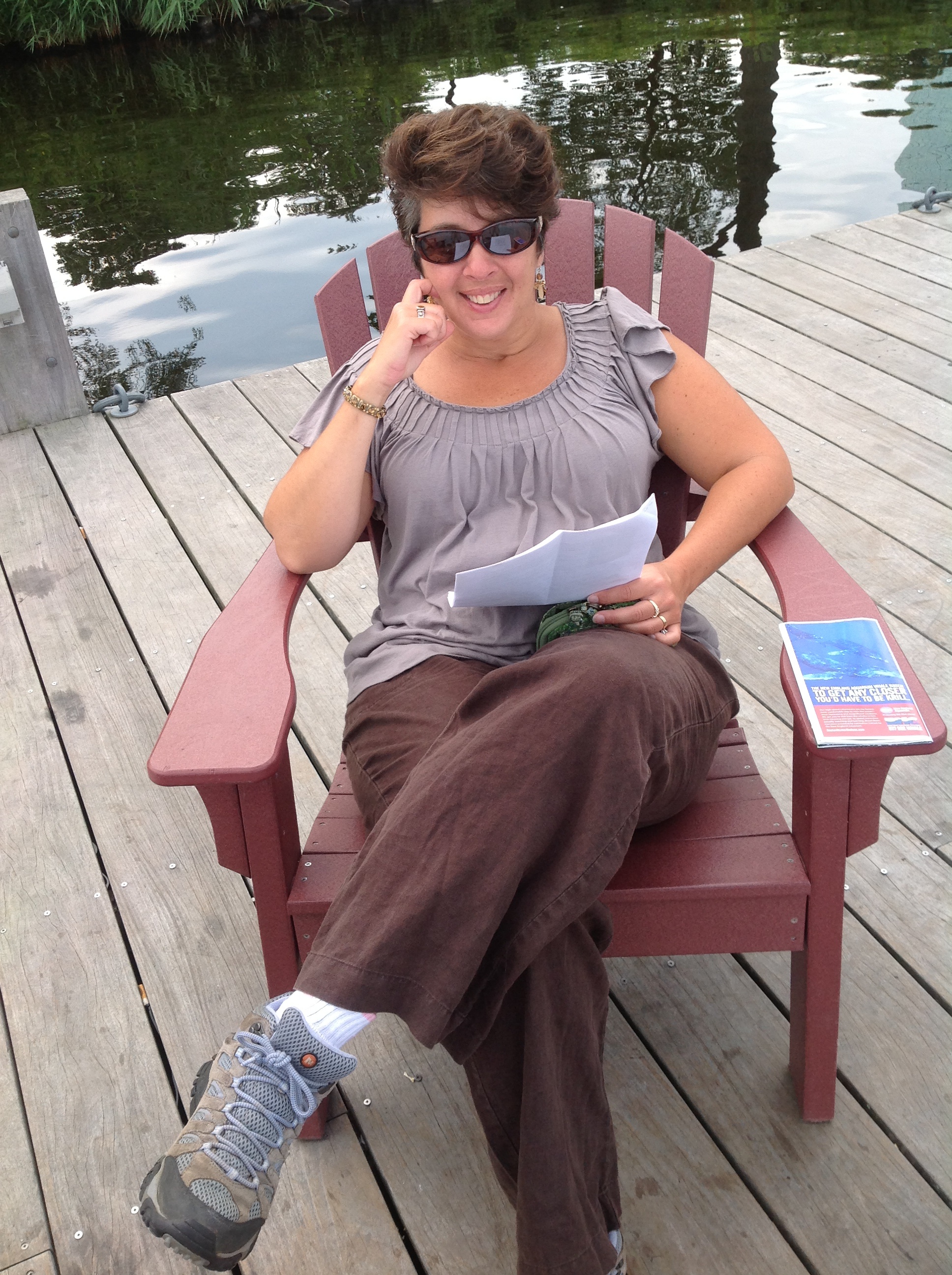 Sitting and reading about travels, and greenhouses