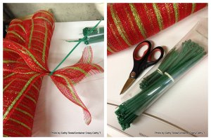 Three Easy Ways to Use Mesh Ribbon for Holiday Decorating | Container ...