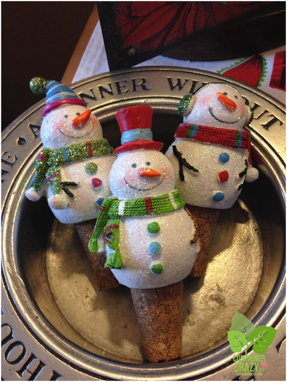 Snowmen Wine Stoppers - You know what these are for!
