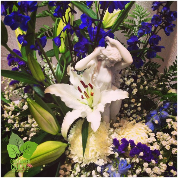 Beautiful Delphiniums with White Flowers